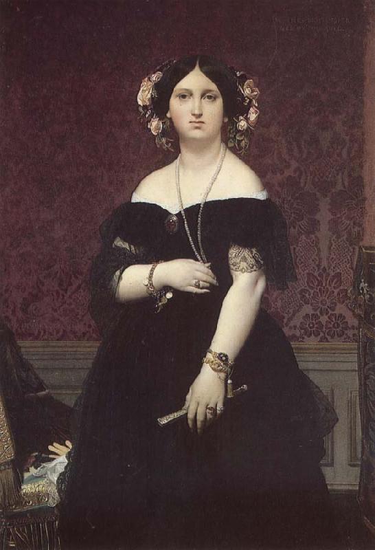 Jean-Auguste Dominique Ingres Mrs. Moitessier oil painting picture